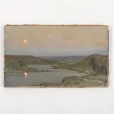 Vesele, 1904 - Kiev, 1997 / Una serata in Ucraina by Mykhaylo Gordyevich Deregus, oil on canvas, offered Jul 2022