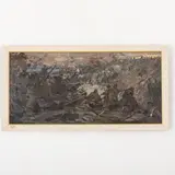 Danil Ivanovich Bezugly, Ivanivtsi, 1914 - Kiev, 1977 / Attacco sul Dniepr / Firmato D Bezugly e datato 1949 in basso a destra
