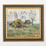 Vladimir Ivanovich Singaevsky, 1933 - 2007 / Villaggio abbandonato / Firmato V Singaev in basso a destra, oil on canvas