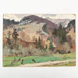 Vadim Ivanovich Odaynik, Odessa, 1925 - Kiev, 1984 / Paesaggio di montagna