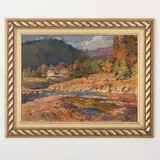 Kobyletska Poliana, 1891 - Uzhgorod, 1975 / Paesaggio dei Carpazi / Firmato Bokshay e datato 955 in basso destra by Joseph Josephovich Bokshay, oil on canvas, offered Jul 2022