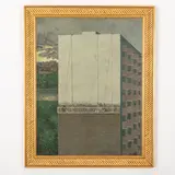 1947 / La costruzione di un nuovo edificio / Firmato A Chichkan in basso a destra by Arkady Leonidovich Chichkan, oil on canvas, offered Jul 2022