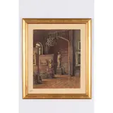 Simferopol, 1895 - Mosca, 1957 / Interno di museo / Firmato in basso a destra by Sofia Gregorienvna Veprintseva, watercolour on paper, offered Jul 2022
