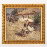 Sergiy Fedorovich Shishko, Nosivka, 1911 - Kiev, 1997 / Studio per il dipinto Il ritorno / Firmato Sh e data 45 in basso a destra