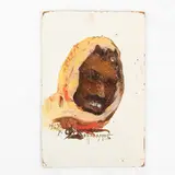 Kalavtsi, 1890 - 1984 / Ritratto d'uomo orientale / Firmato F Konovalyuk e datato 1967 in basso al centro by Fedir Zotikovich Konovalyuk, oil on cardboard telato, offered Jul 2022