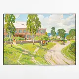 Victor Davydovich Elbert, Boguslav 1927 - 2006 / L'uscita dalla scuola / Firmato Davydovich in basso a destra, oil on canvas