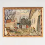Kharkiv, 1908 - Kiev, 1985 / La costruzione di una nuova casa by Georgy Stepanovich Melikhov, oil on cardboard, offered Jul 2022