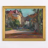 1907 - 1980 / Nel parco Ivan Franko a L'Viv / Firmato V Siper e datato 69 in basso a destra by Veniamin Siper, oil on canvas, offered Jul 2022