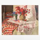1924 / Natura morta con fiori by Vera Antonovna Maksimchuk, oil on canvas, offered Jul 2022