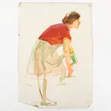 Vadim Ivanovich Odaynik, Odessa, 1925 - Kiev, 1984 / Studio di ragazza
