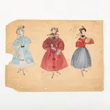 Kharkov, 1902 - 1965 / Studio per i costumi del Il prigioniero del Caucaso by Anatoly Nikonovich Volnenko, watercolour on paper, offered Jul 2022