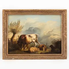 Jacob van Strij, Paesaggio pastorale, oil on panel