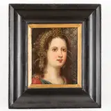 Luca Mombello, Ritratto di donna, oil on panel