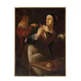 Scena di genere by Giacomo Francesco Cipper Detto Il Todeschini, oil on canvas, offered Oct 2022