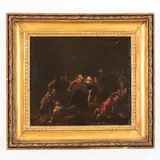 Rissa in una taverna by Daniël Boone, oil on canvas, offered Oct 2022