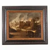 Daniel van Heil, Conquista di Troia, oil on panel