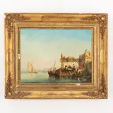 Mallemort, 1803 - Parigi, 1855 / Terrazza sul golfo di Napoli / Firmato C Roqueplan in basso a destra by Camille Roqueplan, oil on canvas, offered Oct 2022