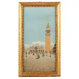 Agnes Minotto, Breslavia, 1868 - Arizona, 1927 / Veduta di Piazza San Marco / Firmato A Minotto in basso a destra / Il Ponte dei Sospiri / Firmato A Minotto in basso a sinistra, watercolour on paper