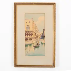 Millo Bortoluzzi, Treviso, 1868 - Dolo, 1933 / Veduta di Venezia / Firmato Bortoluzzi in basso a sinistra, Acquarello su carta
