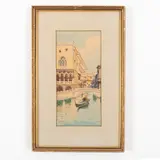 Millo Bortoluzzi, Treviso, 1868 - Dolo, 1933 / Veduta di Venezia / Firmato Bortoluzzi in basso a sinistra, Acquarello su carta
