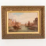 Alfred Pollentine, Inghilterra, 1836 - 1890 / Il Canal Grande con Santa Maria della Salute / Firmato A Pollentine in basso a destra