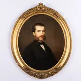 Wenden, 1820 - Dresda, 1901 / Ritratto del signor Graeffe / Firmato W Juncker e datato 1863 a destra al centro by Wilhelm Juncker, oil on canvas, offered Oct 2022