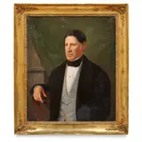 Napoli, 1820 - dopo il 1877 / Ritratto di nobiluomo / Firmato Em Mollica in basso a sinistra by Emanuele Mollica, oil on canvas, offered Oct 2022