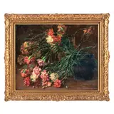 Milano, 1878 - 1962 / Natura morta con fiori e vaso / Firmato L Anderwill in basso a destra by Luigi Anderwill, oil on panel, offered Oct 2022
