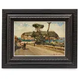 Napoli, 1889 - 1960 / Passeggiata / Firmato Nic Fabbricatore in basso a destra by Nicola Fabbricatore, oil on compensato, offered Oct 2022