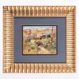 Guido Casciaro, Napoli, 1900 - 1963 / Paesaggio di campagna con case / Firmato G Casciaro in basso a destra