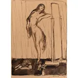 Aroldo Bonzagni, Cento (Fe) 1887 - Milano 1918 / Nudo femminile, 1913