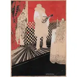 Aroldo Bonzagni, Cento (Fe) 1887 - Milano 1918 / Senza titolo (maschere dell'arte)