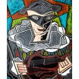 Pippo Oriani, Torino 1909 - Roma 1972 / Arlecchino violinista