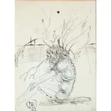 Salvador Dalí, Figueras 1904 - 1989 / Senza titolo, 1967, mixed media on paper
