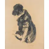 Ennio Morlotti, Lecco 1910 - Milano 1992 / Nudo, 1969