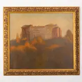 Kiev, 1959 / Vecchie case / Firmato G Atayan e datato 94 in basso a destra by Gayane Armenivna Atayan, oil on canvas, offered Oct 2022