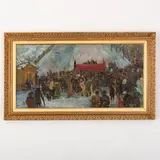 Danil Ivanovich Bezugly, Ivanivtsi, 1914 - Kiev, 1977 / Manifestazione / Firmato D Bezugly e datato 1938 in basso a destra