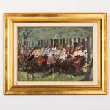 Danil Ivanovich Bezugly, Ivanivtsi, 1914 - Kiev, 1977 / Donne dei Carpazi / Firmato Bezugly in basso a sinistra