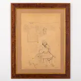 Tetyana Nylivna Yablonska, Smolensk, 1917 - Kiev, 2005 / Bozzetto del dipinto La vita continua, 1971 / Iscrizione Vilsciana in basso a sinistra