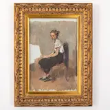 Sergey Alekseevich Grigoryev, Lugansk, 1910 - Kiev, 1988 / Studi per il dipinto Balletto / Firmato S A Grig in basso a destra