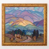 Dubrynichi, 1921 - 1991 / Megiugore / Firmato Kashshay e datato 1975 in basso a destra by Anton Mykhaylovich Kashshay, oil on canvas, offered Oct 2022