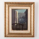 Glukhiv, 1924 - Odessa, 1994 / Dalla finestra / Firmato Lomykin K sul retro by Kostantin Matvyevich Lomykin, oil on cardboard, offered Oct 2022