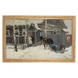Orenburg, 1920 - Kiev, 1982 / Vicino all'uscio by Anatoliy Aleksandrovich Plamenitskiy, oil on canvas, offered Oct 2022