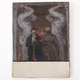 Oleksandr Mykhailovich Lopukhov, Gorodnya 1925 - Kiev, 2009 / Studio per il dipinto Ottobre, 1965-1967 / Firmato A Lopukhov e datato 57 in basso a destra