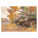 Vadim Ivanovich Odaynik, Odessa, 1925 - Kiev, 1984 / Paesaggio con carro armato