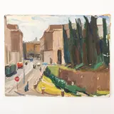 Georgy Stepanovich Melikhov, Kharkiv, 1908 - Kiev, 1985 / La tomba di Augusto a Roma / Firmato e datato 62 sul retro