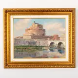 Victor Grigorovich Puzyrkov, Dnepropetrovsk, 1918 - Kiev, 1999 / Veduta di Castel Sant'Angelo / Firmato V Puzyrkov e datato 95 in basso a sinistra
