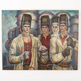 Kiev 1939 / Saldatori / Firmato Rudometkin e datato 1975 in basso a sinistra by Valentin Nikolaevich Rudometkin, oil on canvas, offered Oct 2022