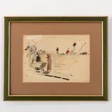 Tetyana Nylivna Yablonska, Smolensk, 1917 - Kiev, 2005 / Nel cantiere / Sul retro: Bozzetto