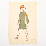 1912 / Costume per concerto / Firmato Bobrovnikov e datato 68 in basso a destra by Aleksey Viktorovich Bobrovnikov, mixed media on paper, offered Oct 2022